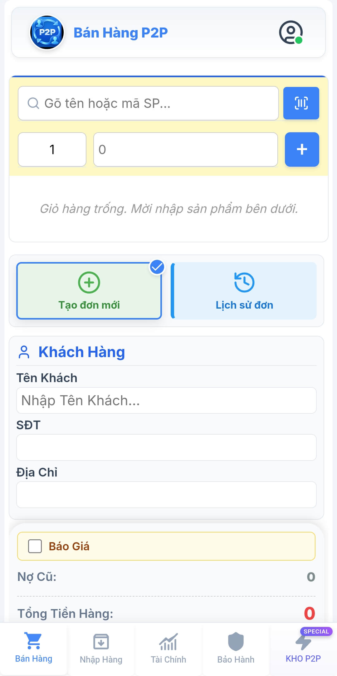 Mobile Bán Hàng